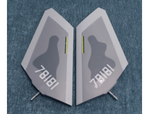 Flyfans J-20 Mighty Dragon Twin 70mm EDF Jet Rudder Set 